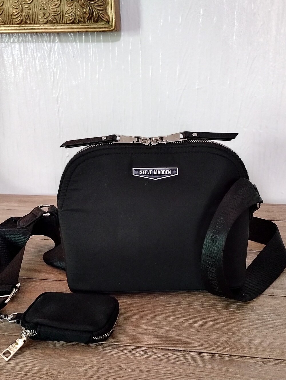 Steve Madden Bmaggie Nylon Crossbody with Detachable Pouch - Picture 5 of 10